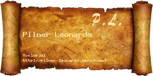 Pilner Leonarda névjegykártya